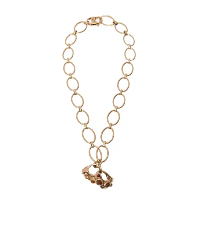 Weekend Max Mara Wkabermuda Chain Necklace In Gold