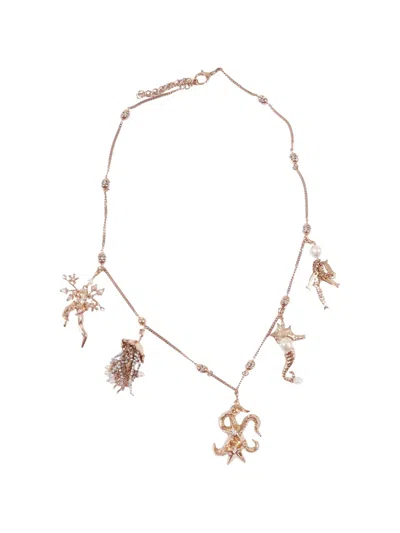 Weekend Max Mara Wkaboero Pendant-detail Necklace In Gold