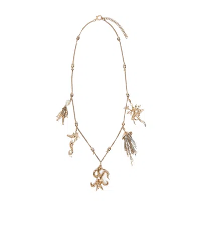 Weekend Max Mara Wkaboero Pendant-detail Necklace In Gold