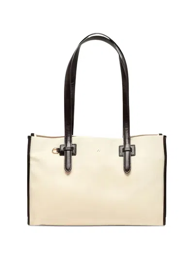 Weekend Max Mara Wkacandore Logo-detail Shoulder Bag In Neutral