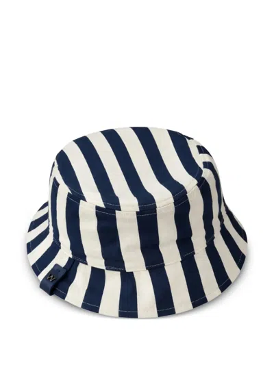 Weekend Max Mara Wkacorona Striped Bucket Hat In Red