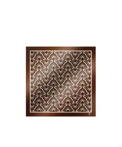 Weekend Max Mara Wkaonesto Patterned Scarf In Caramel Color