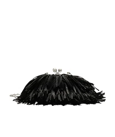 Weekend Max Mara Wkaquiete Fringed Small Pasticcino Bag In Red