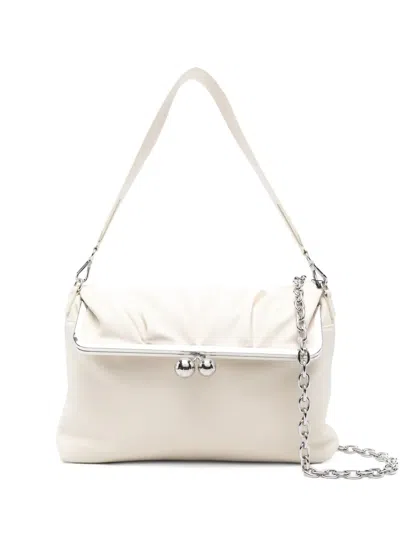 Weekend Max Mara Wkaslalom Frame Chain Shoulder Bag In White