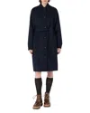Weekend Max Mara Long-sleeved Coat In Blue