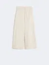 Weekend Max Mara Cotton Bermuda Shorts With Pockets And Loops In Neutral