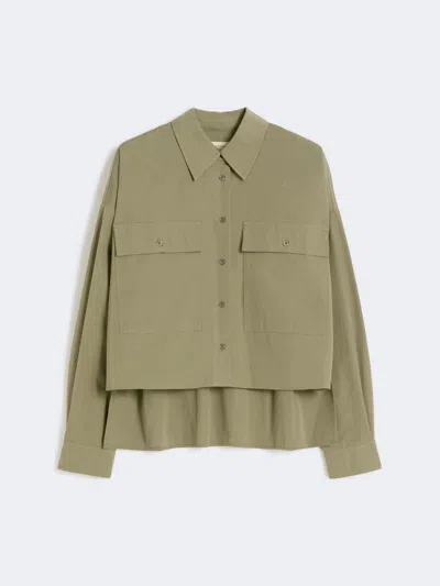 Weekend Max Mara Wkdbruno Shirt Khaki In Green