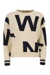 Weekend Max Mara Weekend Maxmara Wkdcelebre Patterned Cotton Crew Neck In Multi