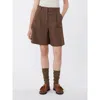Weekend Max Mara Wkdecuba Short Trouser Chocolate In Multi