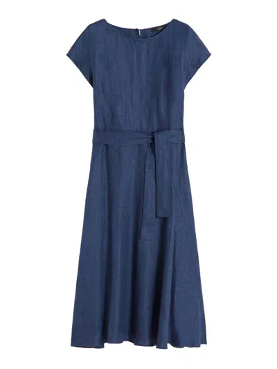 Weekend Max Mara Wkdesordio Dress Navy In Blue