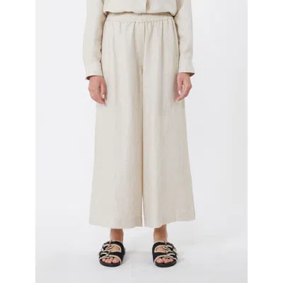 Weekend Max Mara Wkdfelino Trouser Beige In White