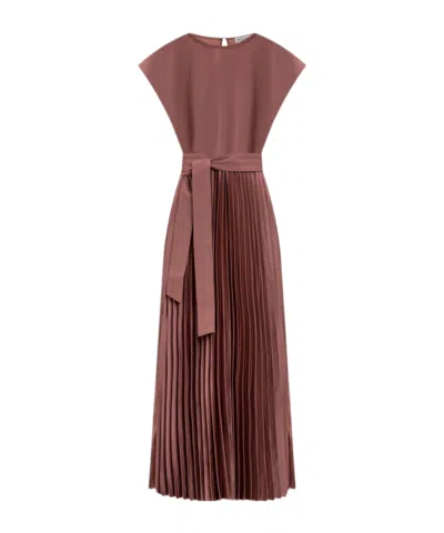 Weekend Max Mara Wkdgela Pleated Midi Dress In Blue