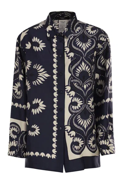 WEEKEND MAX MARA WEEKEND MAX MARA WKDLASTRA - PRINTED SILK PATCHWORK SHIRT