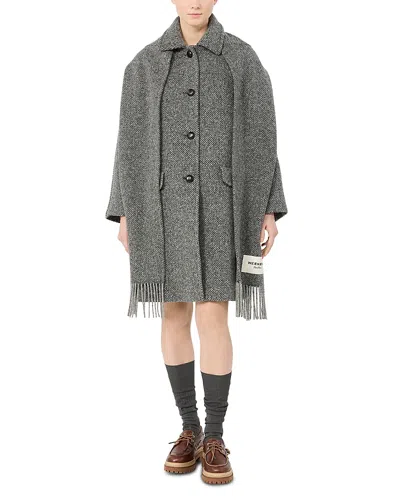 Weekend Max Mara Wkdlatino Wool Blend Coat In Gray