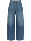 Weekend Max Mara Madia Belted Wide-leg Jeans In Blue