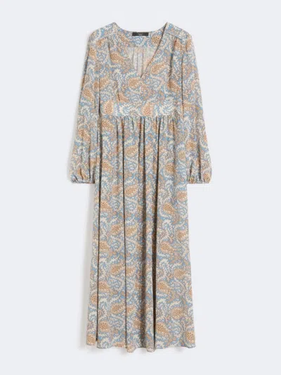 Weekend Max Mara Wkdmartora Dress Blue In Multi