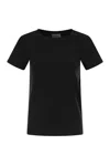 Weekend Max Mara Wkdmultib - Basic Cotton Jersey T-shirt In Black