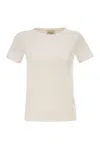 Weekend Max Mara Weekend Maxmara Wkdmultib - Basic Cotton Jersey T-shirt In White