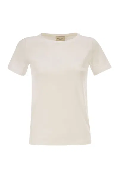 Weekend Max Mara Weekend Maxmara Wkdmultib - Basic Cotton Jersey T-shirt In White