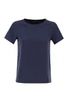 Weekend Max Mara Wkdmultif - Basic Stretch Jersey T-shirt In Blue