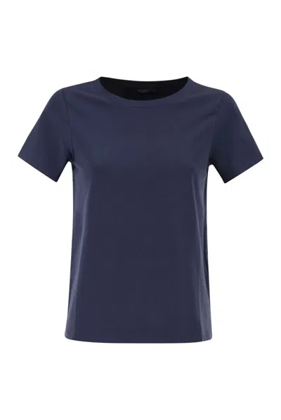 Weekend Max Mara Wkdmultif - Basic Stretch Jersey T-shirt In Blue