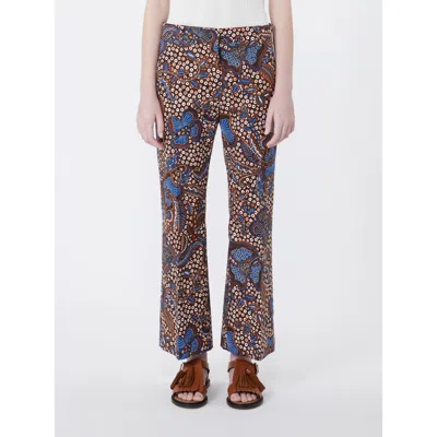 Weekend Max Mara Wkdonde Trouser Tobacco In Multi
