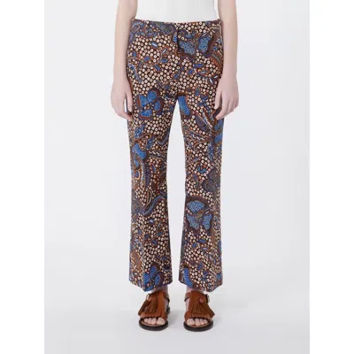 Weekend Max Mara Wkdonde Trouser Tobacco In Multi