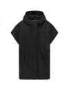 Weekend Max Mara Wkdorigano Quilted Hooded Gilet In Black