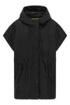 Weekend Max Mara Wkdorigano Quilted Hooded Gilet In Black