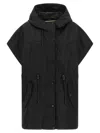 Weekend Max Mara Wkdorigano Quilted Hooded Gilet In Black