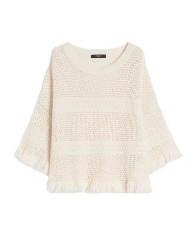 Weekend Max Mara Wkdpalato Fringed Jumper In Multi
