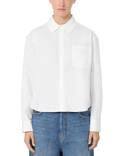 Weekend Max Mara Wkdpanetto Cotton Shirt In White