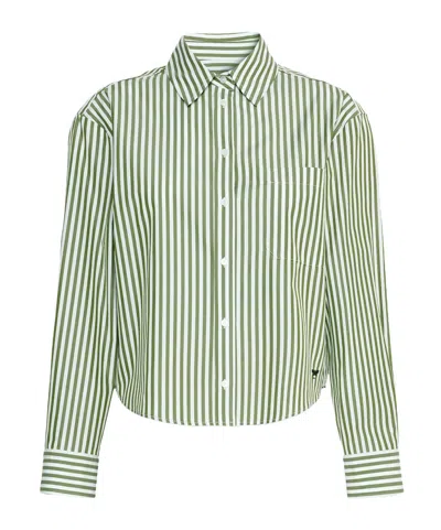 Weekend Max Mara Long-sleeved Shirt In Green