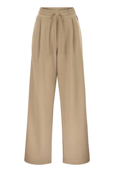 Weekend Max Mara Wkdperdoni - Cotton Jersey Trousers In Brown