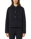 Weekend Max Mara Flap-pocket Buttoned Jacket In Black