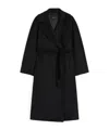 Weekend Max Mara Double-faced Wool Coat In Black