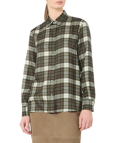 Weekend Max Mara Wkdrete Silk Shirt In Green