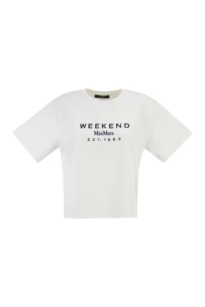 Weekend Max Mara Wkdsabato - Cotton Jersey T-shirt With Print In Multi