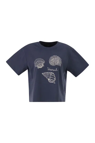 Weekend Max Mara Wkdsabato - Cotton Jersey T-shirt With Print In Animal Print