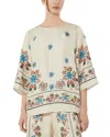 Weekend Max Mara Wkdsamba Silk Top In Multi