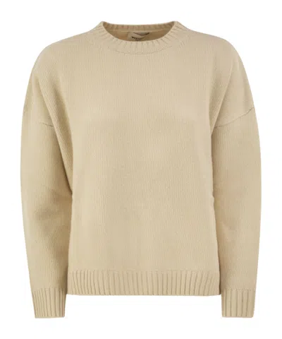 Weekend Max Mara Wkdsibari Crewneck Knitted Jumper In Neutral
