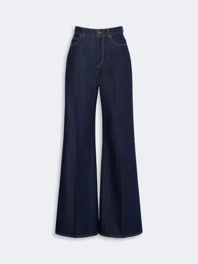 Weekend Max Mara Wkdsport Denim Trouser Navy