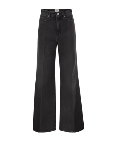 Weekend Max Mara Wkdsport Wide-leg Jeans In Black
