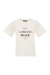 Weekend Max Mara Wkdtenue - Jersey T-shirt With Print In Neutral