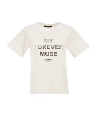 Weekend Max Mara Wkdtenue Crewneck T-shirt In White