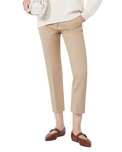 Weekend Max Mara Wkdvite Crop Pants In Brown