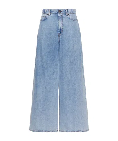 Weekend Max Mara Wkdzattera Wide Leg Jeans In Blue