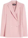 Weekend Max Mara Long-sleeved Suit Jacket In Pink