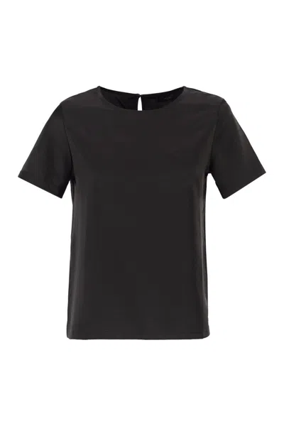 WEEKEND MAX MARA WEEKEND MAX MARA WKDZONA - SATIN AND JERSEY T-SHIRT