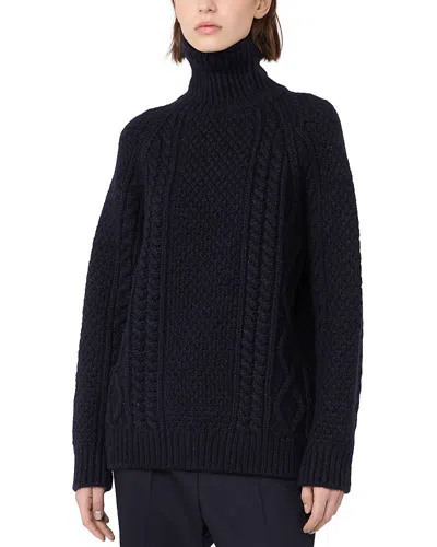 Weekend Max Mara Wkssarong High Neck Sweater In Blue